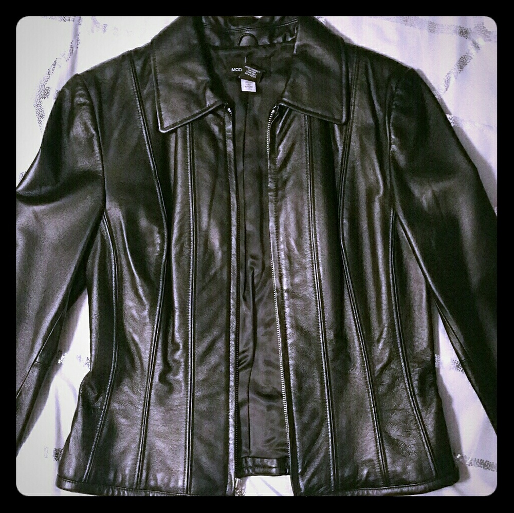 Black leather Jacket